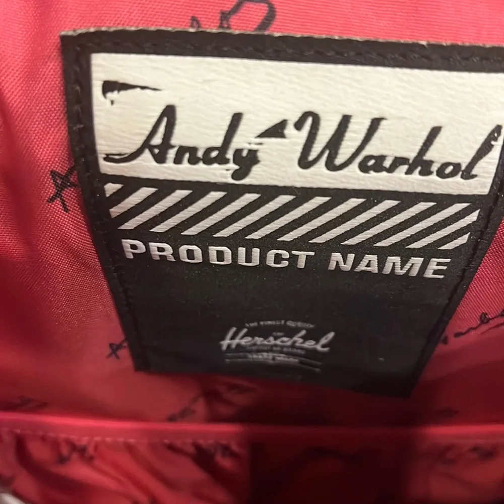 Hershel Supply x Andy Wharhol Cows Eco Little America backpack bag 15” laptop